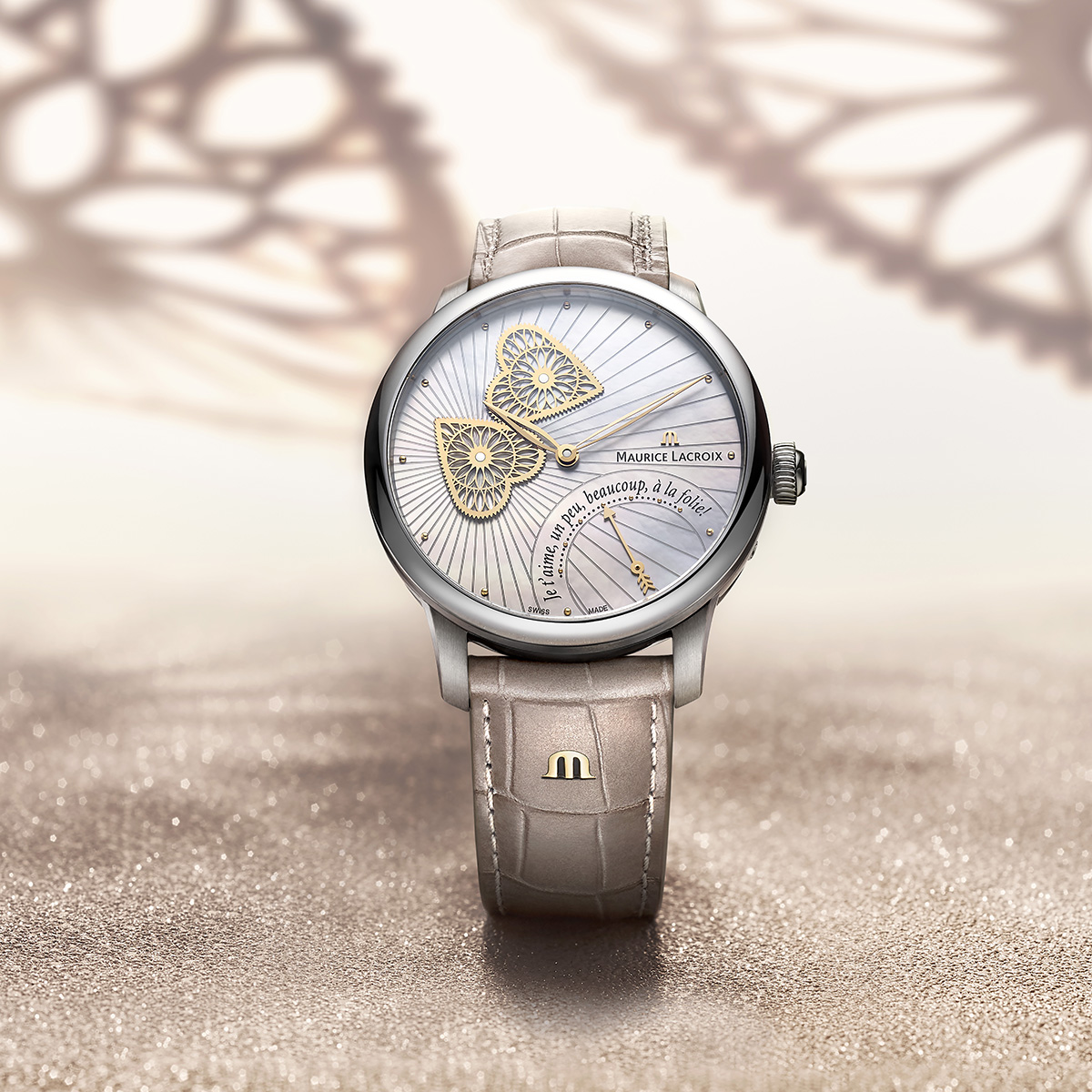 Steel, white MOP, Embrace MASTERPIECE EMBRACE