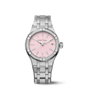 STEEL, pink, INDEX RHOD. W/Diamonds AIKON QUARTZ COLOURS EDITION