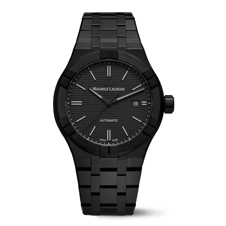 Maurice Lacroix アイコンオートマティック シルバー/ブラック AIKON AUTOMATIC CERAMIC 42MM - AIKON collection