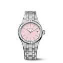 STEEL, pink, INDEX RHOD. W/Diamonds AIKON QUARTZ COLOURS EDITION