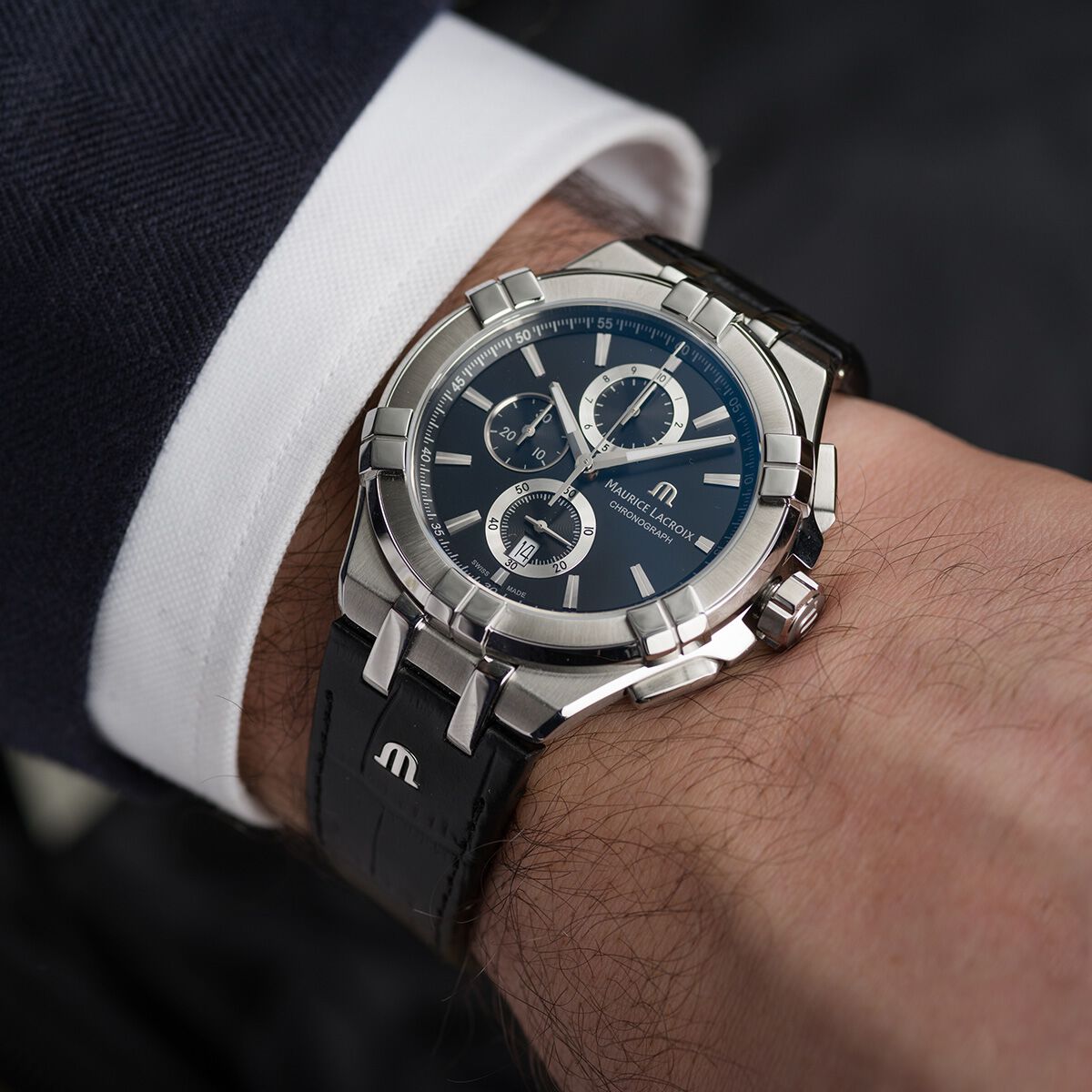 Maurice lacroix aikon quartz chronograph sale