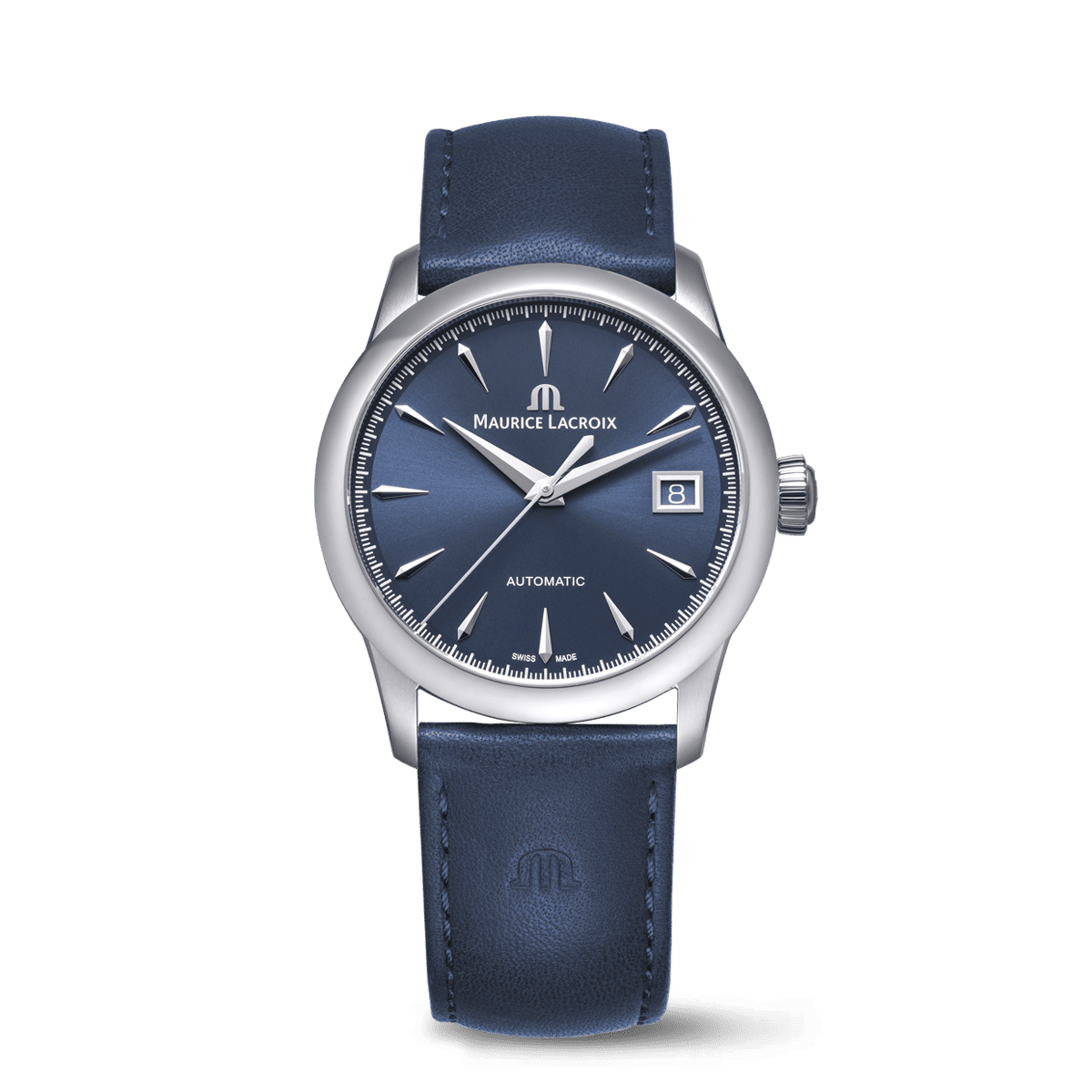 Steel, BLUE, index rhodied 1975 AUTOMATIC 36MM