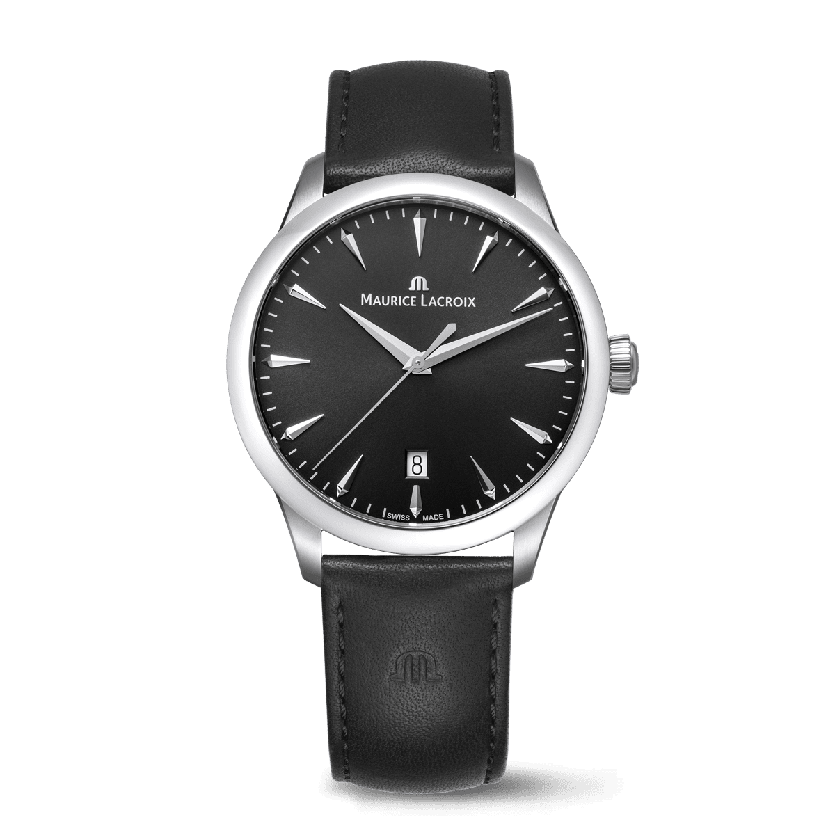 Steel, black, index rhodied 1975 QUARTZ 39MM