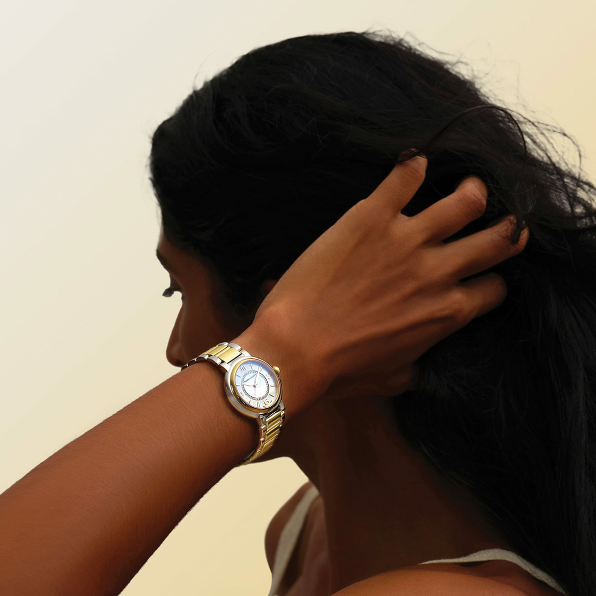 BICO SS/PVD 2N,weiss,Diamantring,Ind. 2N FIABA 32MM DUOTONE