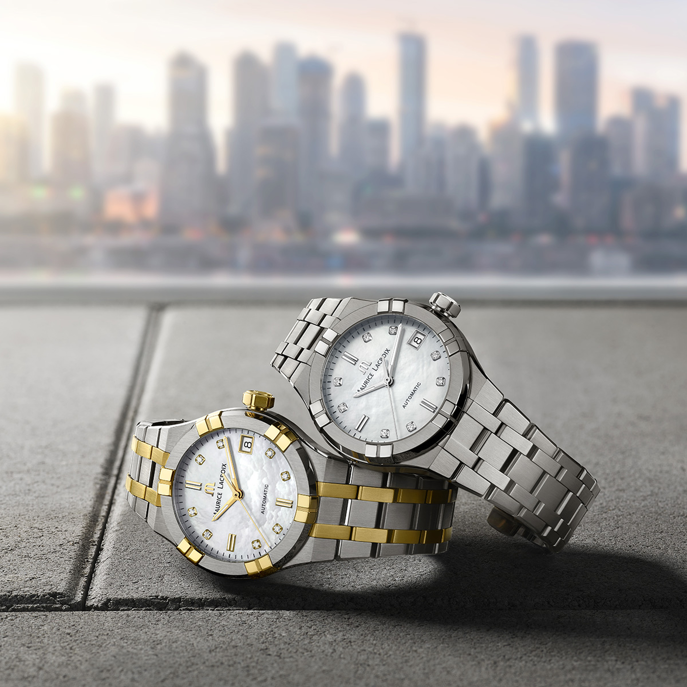 AIKON AUTOMATIC DATE 35MM AIKON collection E. Asia Maurice Lacroix