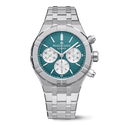 Stahl, Grün/silber, 12 Index rhod. AIKON AUTOMATIC CHRONOGRAPH