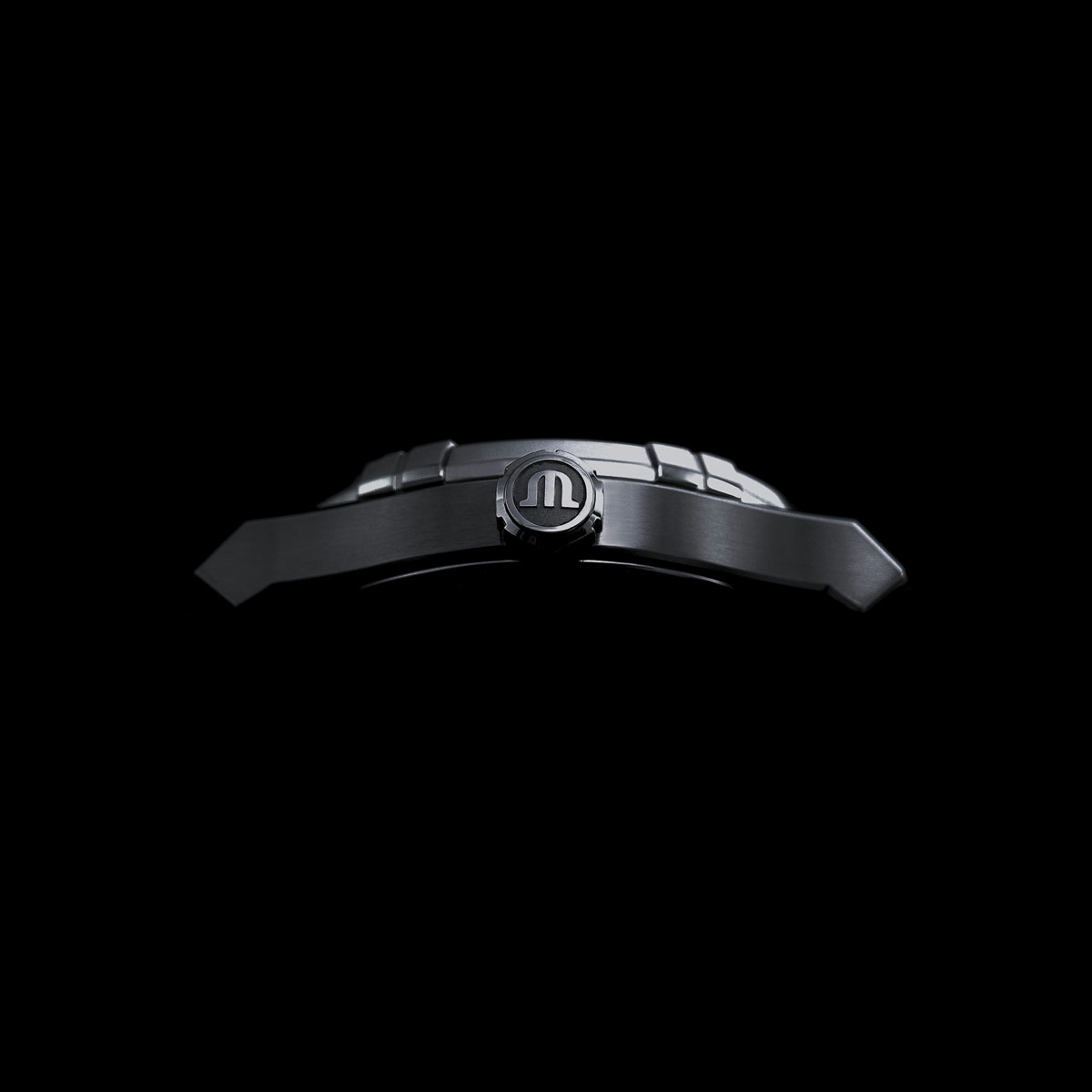 Steel, blue, index rhodied, LTD 500 AIKON MANUAL 39MM COLLECTORS EDITION