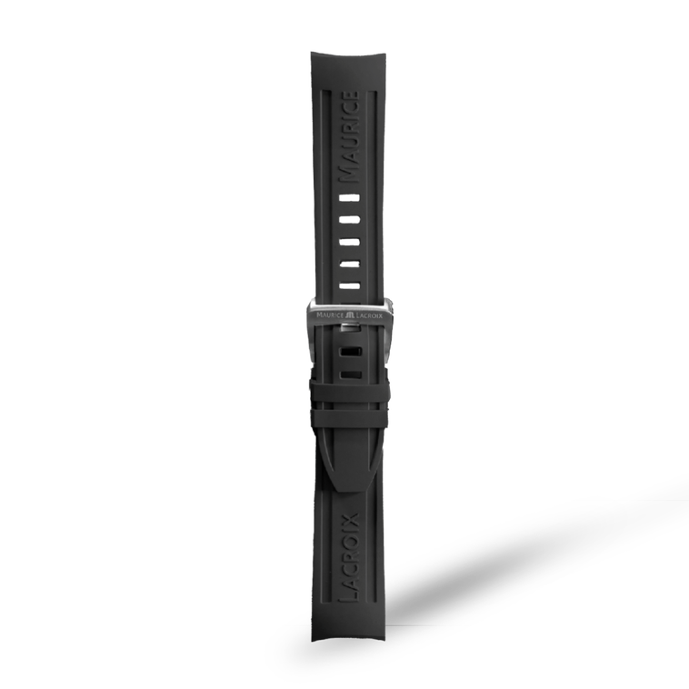 PT6248-KIT-Caoutchouc noir, 22/20MM BRACELET EN CAOUTCHOUC NOIR
