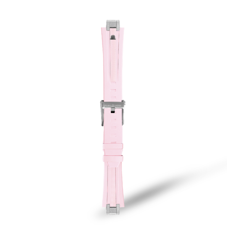 AI6007-KIT-Caout. rose P3568U, 24/18 BRACELET EN CAOUTCHOUC ROSE