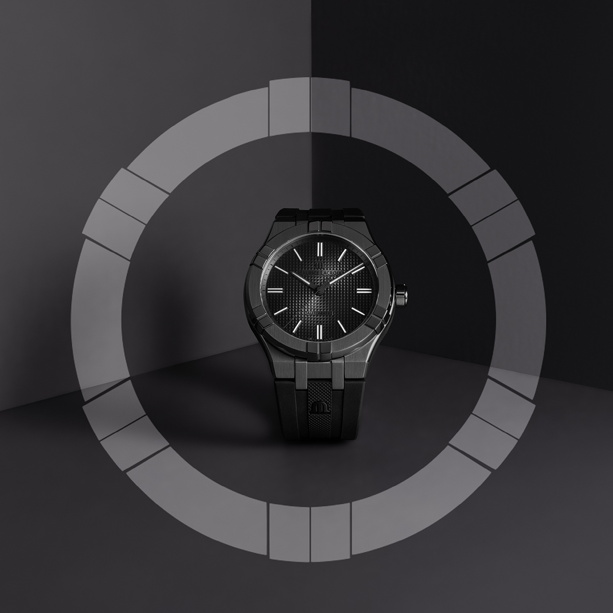 PVD gunmetal, 12 index gunmetal AIKON AUTOMATIC 42MM GUNMETAL PVD LIMITED EDITION