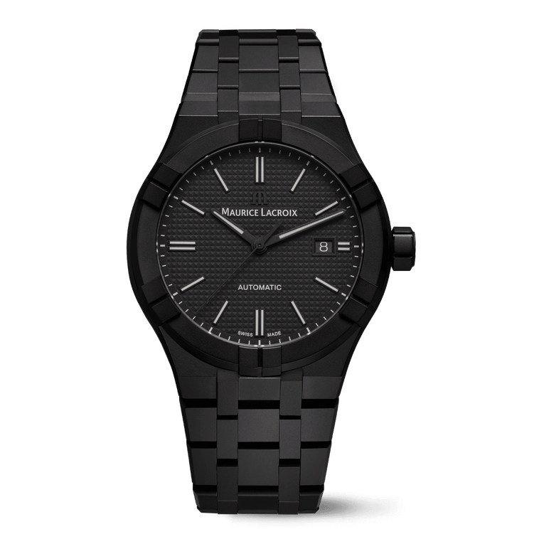 CERAMIC BLACK, BLACK, INDEX BLACK AIKON AUTOMATIC CERAMIC 42MM