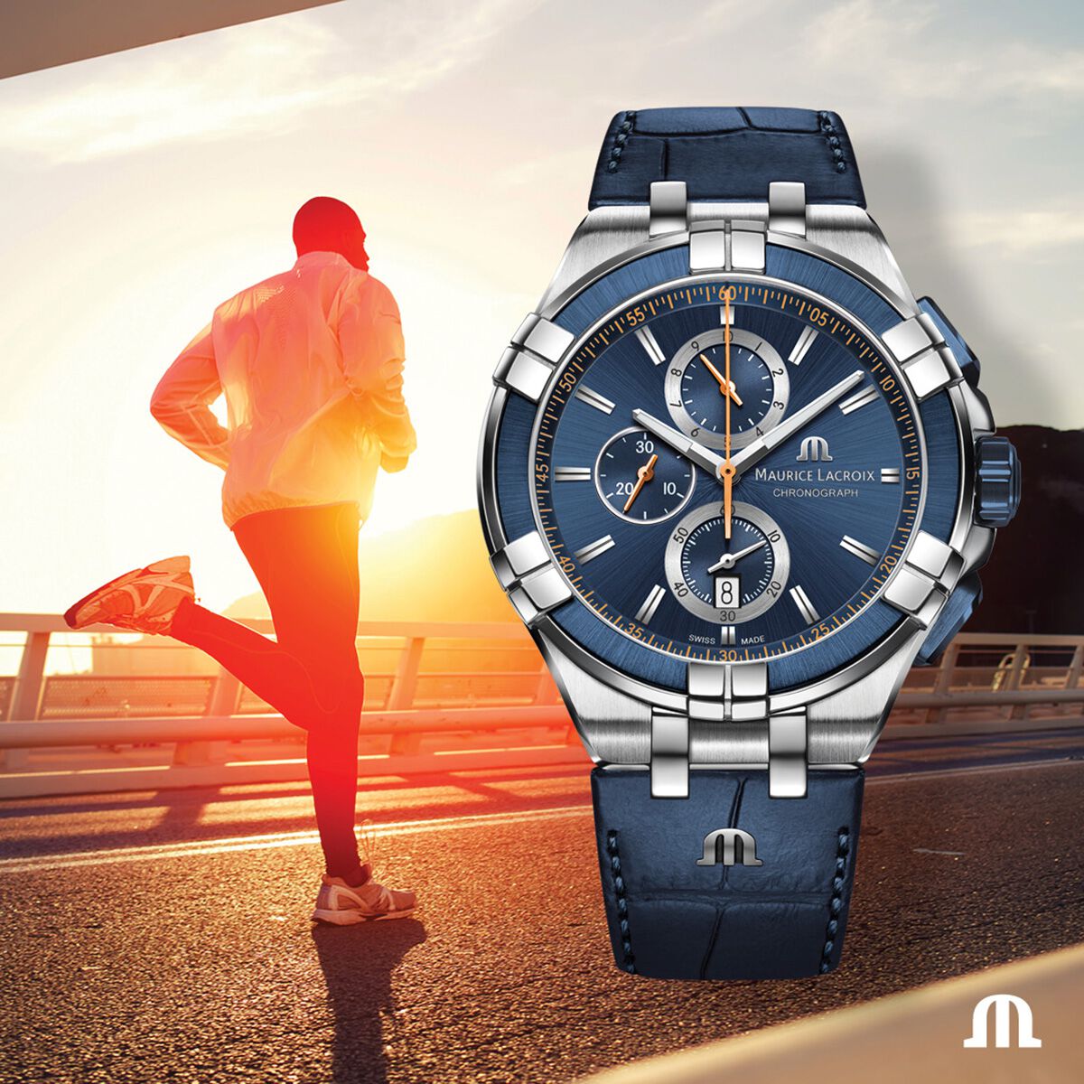 Maurice lacroix aikon quartz chronograph sale