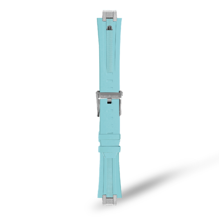 AI6008-KIT-Caout.-bleu P310U, 25/20 BRACELET EN CAOUTCHOUC TURQUOISE