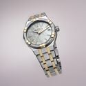 BICO SS/PVD4N, MOP white dia,ind.4N AIKON QUARTZ DATE 35MM