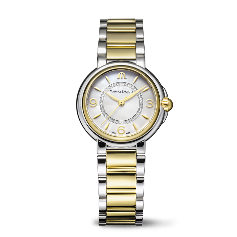 BICO SS/PVD 2N,white,DiaRing,Ind 2N FIABA 32MM DUOTONE