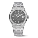 Steel, dark grey, index rhodied AIKON AUTOMATIC DATE 42MM