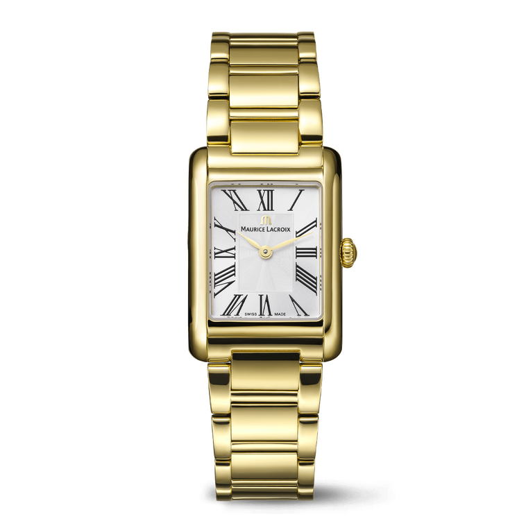 PVD 2N, silver, 12 ROMAN NUMBER black FIABA SQUARE