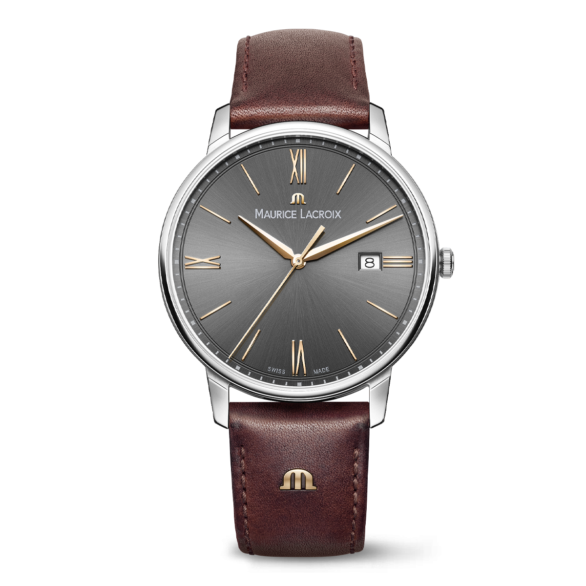 EL STAINLESS STEEL, BLACK-GOL, 4N ELIROS DATE 40MM