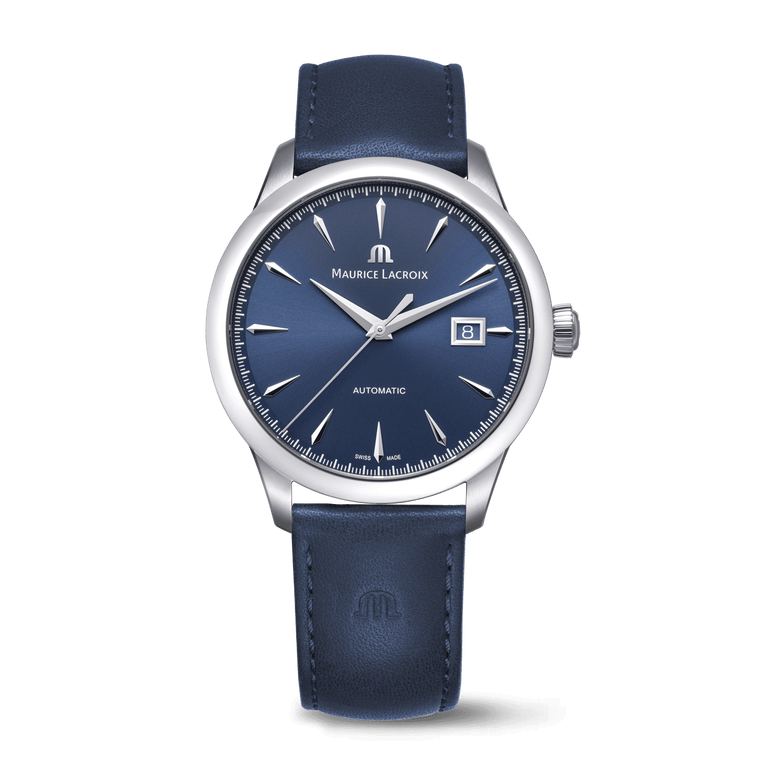 Stahl, Blau, Index rhodium 1975 AUTOMATIC 40MM