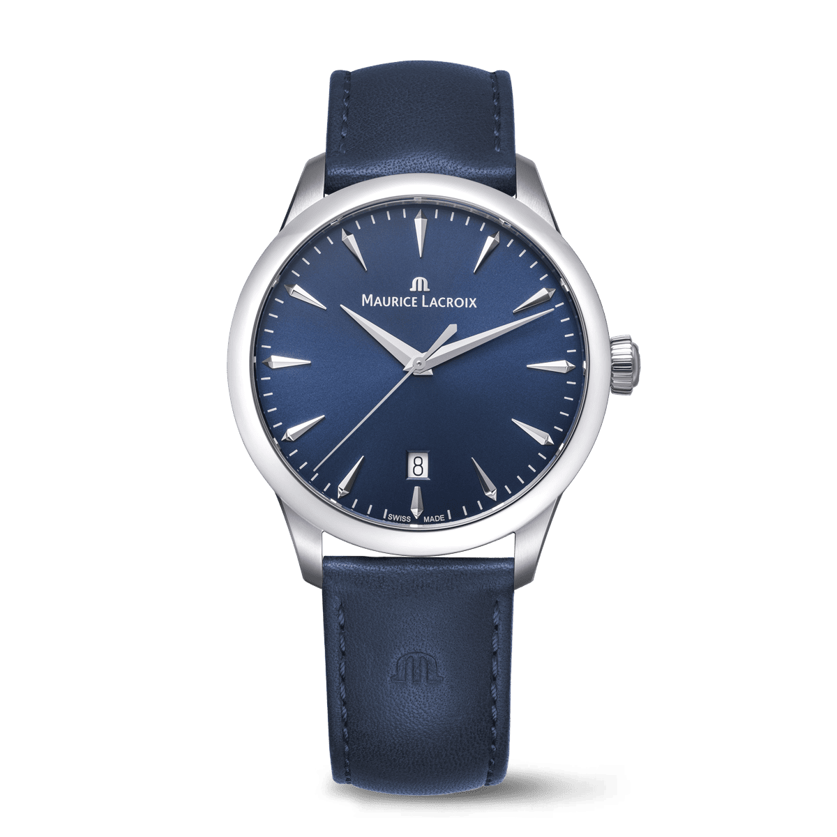 Steel, BLUE, index rhodied 1975 QUARTZ 39MM