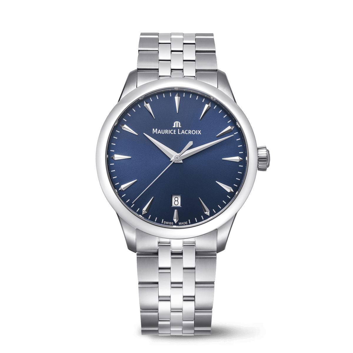 Steel, BLUE, index rhodied 1975 QUARTZ 39MM
