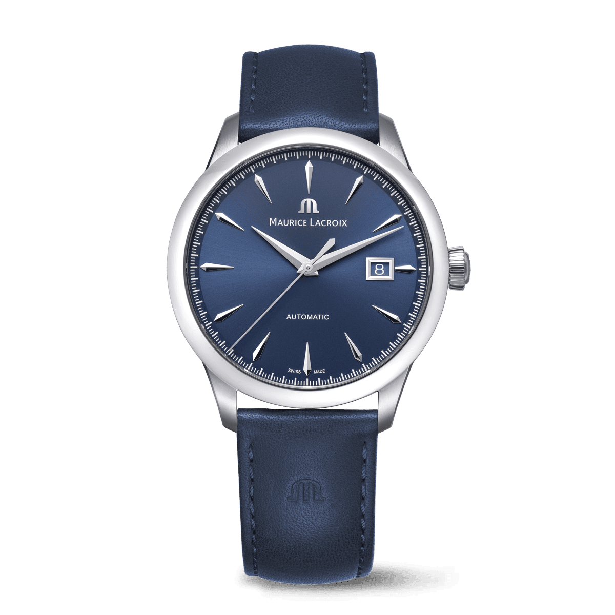 Steel, BLUE, index rhodied 1975 AUTOMATIC 40MM