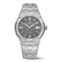 Steel, dark grey, index rhodied AIKON AUTOMATIC DATE 42MM