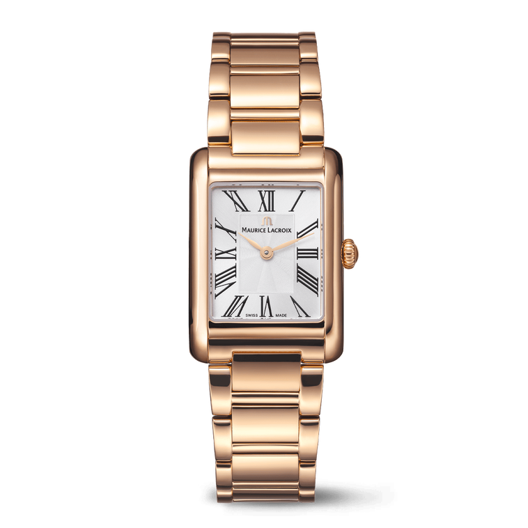 PVD 4N, silver, 12 ROMAN NUMBER black FIABA SQUARE