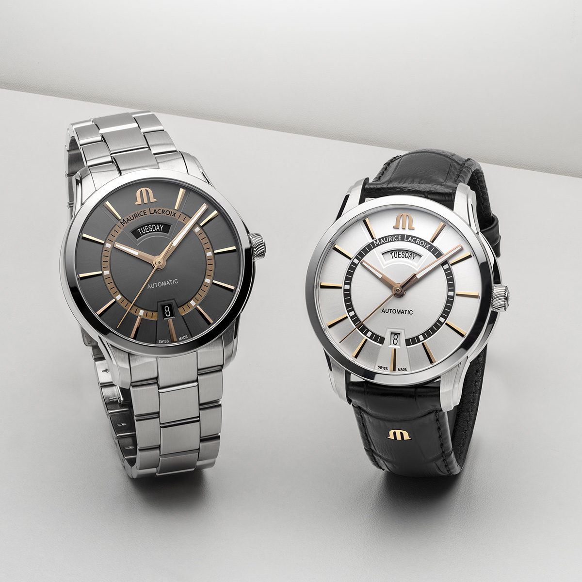 Stahl, Anthrazit, 11 ind. 4N PONTOS DAY DATE