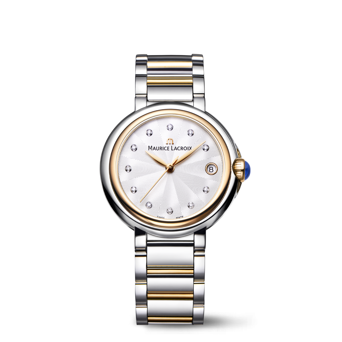 FA ac/bico 4N, argenté/11 diamants FIABA DATE 32MM
