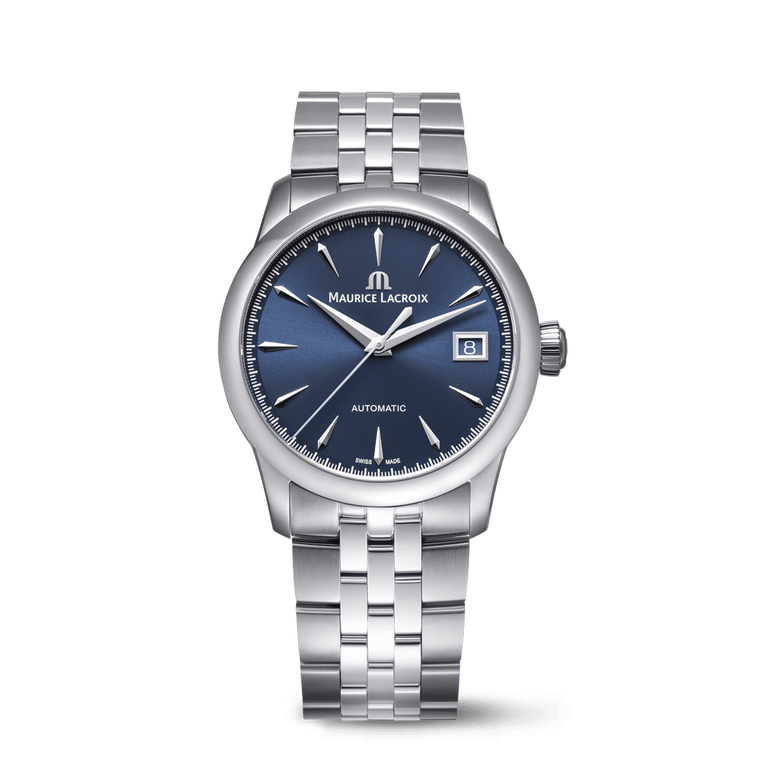Steel, BLUE, index rhodied 1975 AUTOMATIC 36MM