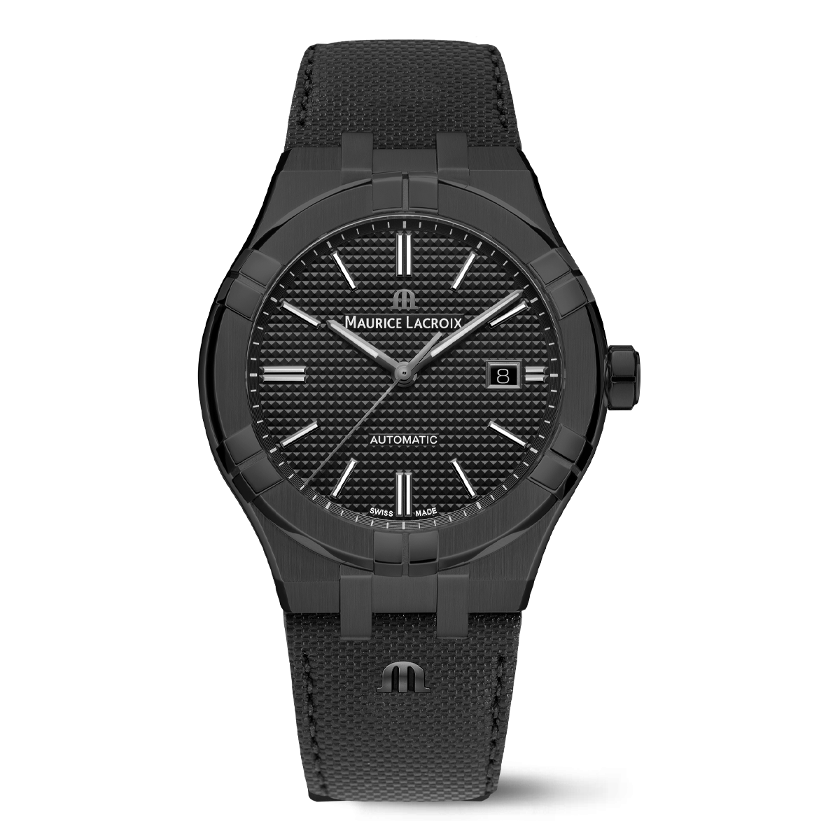 PVD black, black, 12 index black AIKON AUTOMATIC DATE 42MM