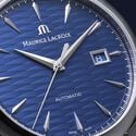 Steel, BLUE, index rhodied 1975 AUTOMATIC VAGUES DU JURA
