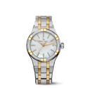 BICO SS/PVD 4N, nacre blanc, index 4N AIKON QUARTZ DATE 35MM