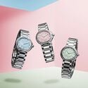 Steel, pink, DIA. RING, ind.rhod FIABA COLOURS EDITION