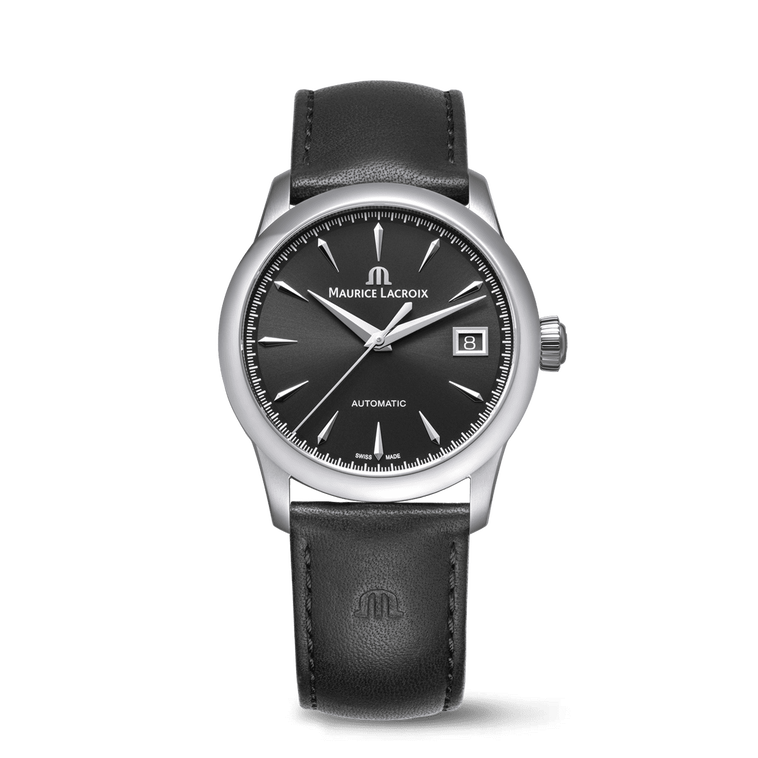 Stahl, schwarz, Index rhodium 1975 AUTOMATIC 36MM