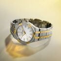 BICO SS/PVD2N,MOP white,INDEX 2N w/Diam. AIKON QUARTZ 35MM DUOTONE