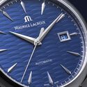 Steel, BLUE, index rhodied 1975 AUTOMATIC VAGUES DU JURA
