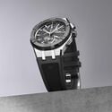 STEEL/ceramic BLACK,Skeleton,ind.rhod. AIKONIC AUTOMATIC CHRONOGRAPH SKELETON