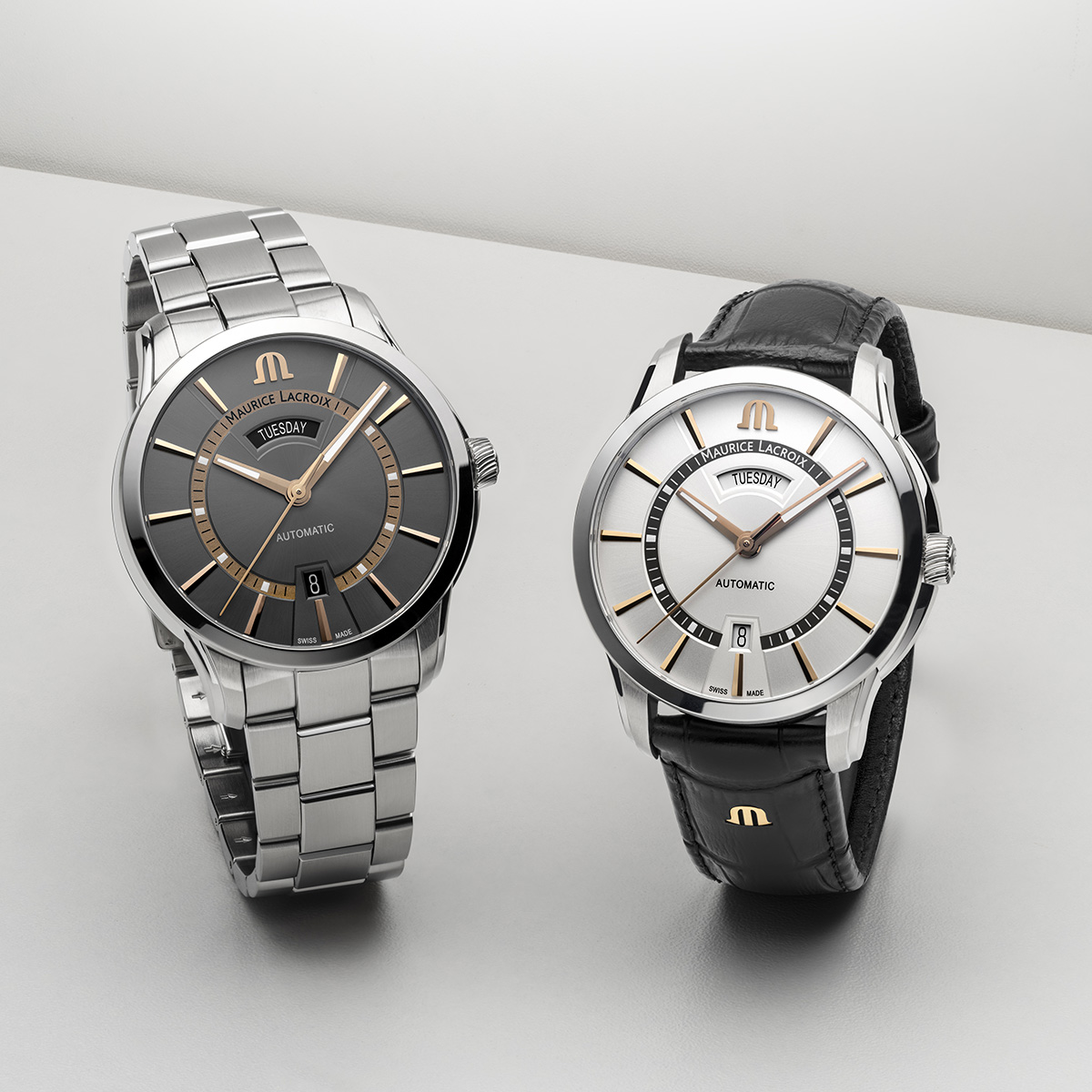 STEEL, SILVER, 11 IND. 4N PONTOS DAY DATE