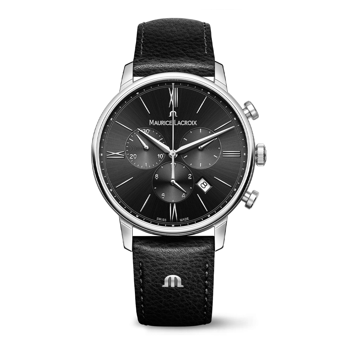 EL Chrono,Stainles steel,black,rhod ELIROS CHRONOGRAPH