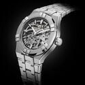 Steel, Skeleton, Index rhodied AIKON AUTOMATIC SKELETON