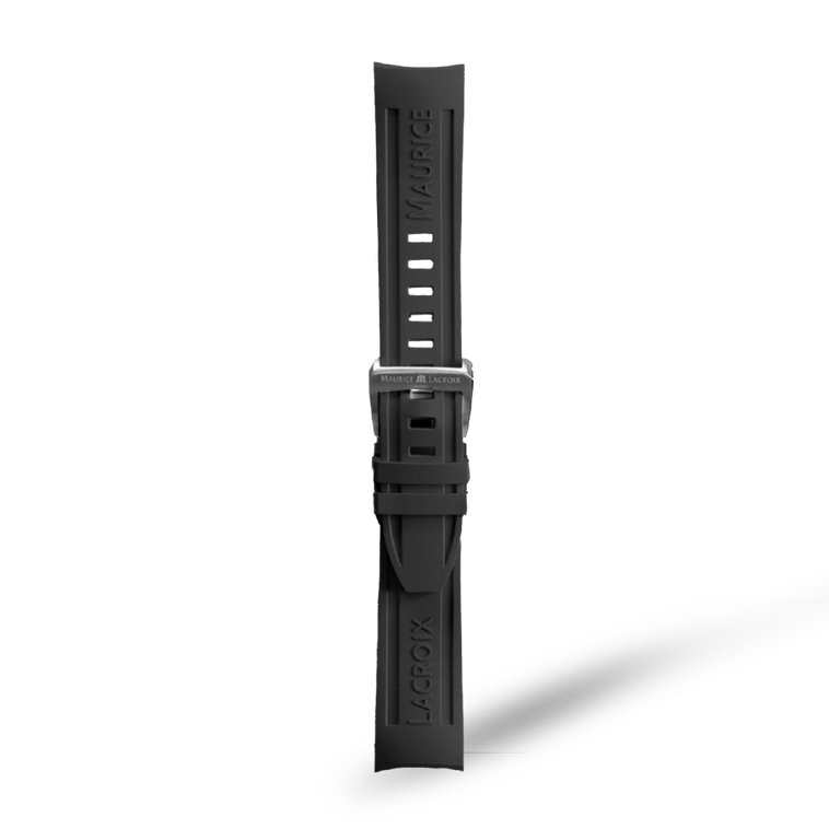 PT6248-KIT-Caoutchouc noir, 22/20MM BRACELET EN CAOUTCHOUC NOIR