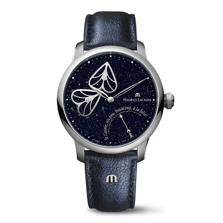 Steel, blue aventurine, Embrace MASTERPIECE EMBRACE