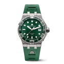 STEEL/GREEN, GREEN, 11 IND RHOD SLN AIKON AUTOMATIC VENTURER 38MM