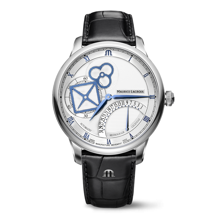 Stahl, silber, quadrat Rad Retrograde MASTERPIECE SQUARE WHEEL