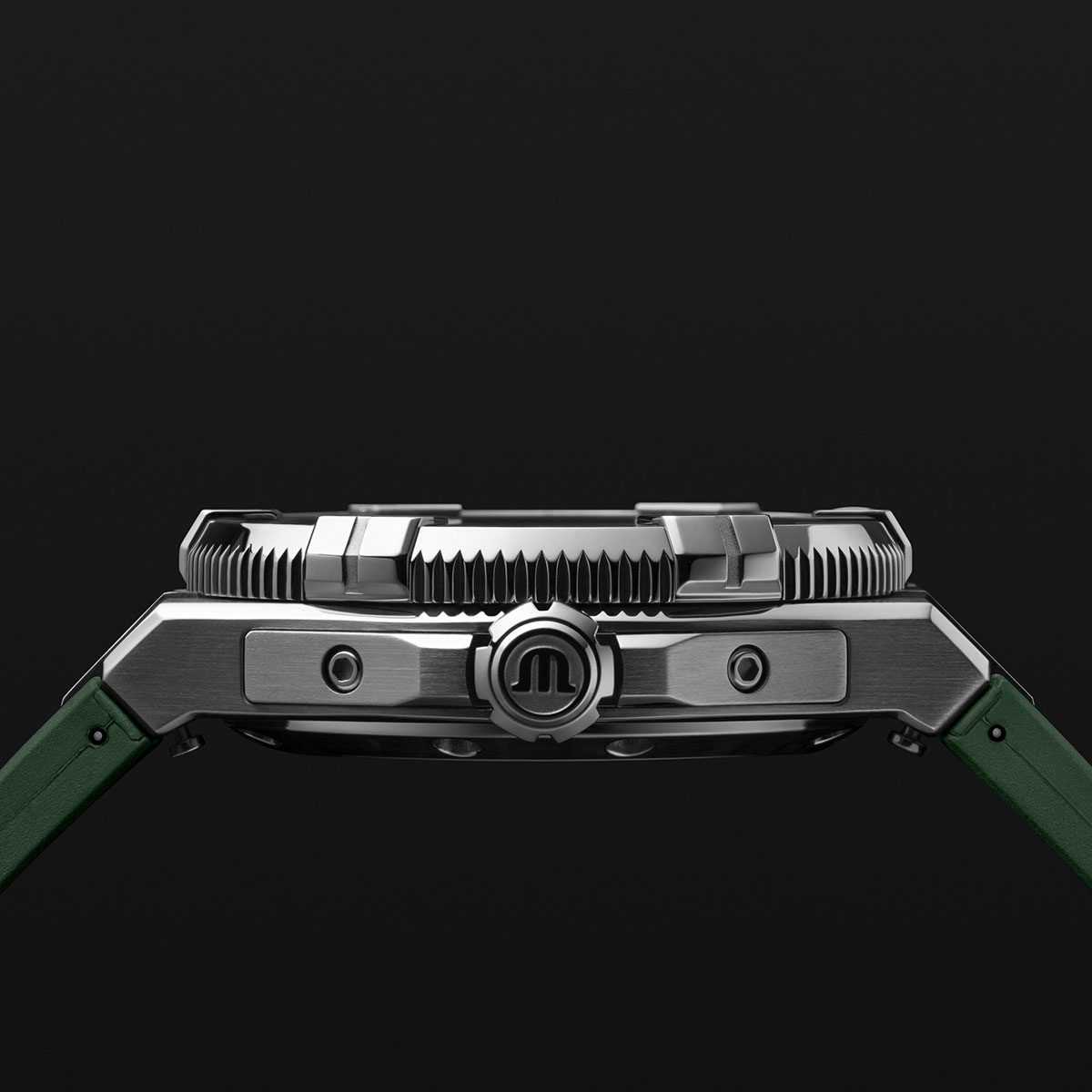 STEEL/GREEN, GREEN, 11 IND RHOD SLN AIKON AUTOMATIC VENTURER 38MM