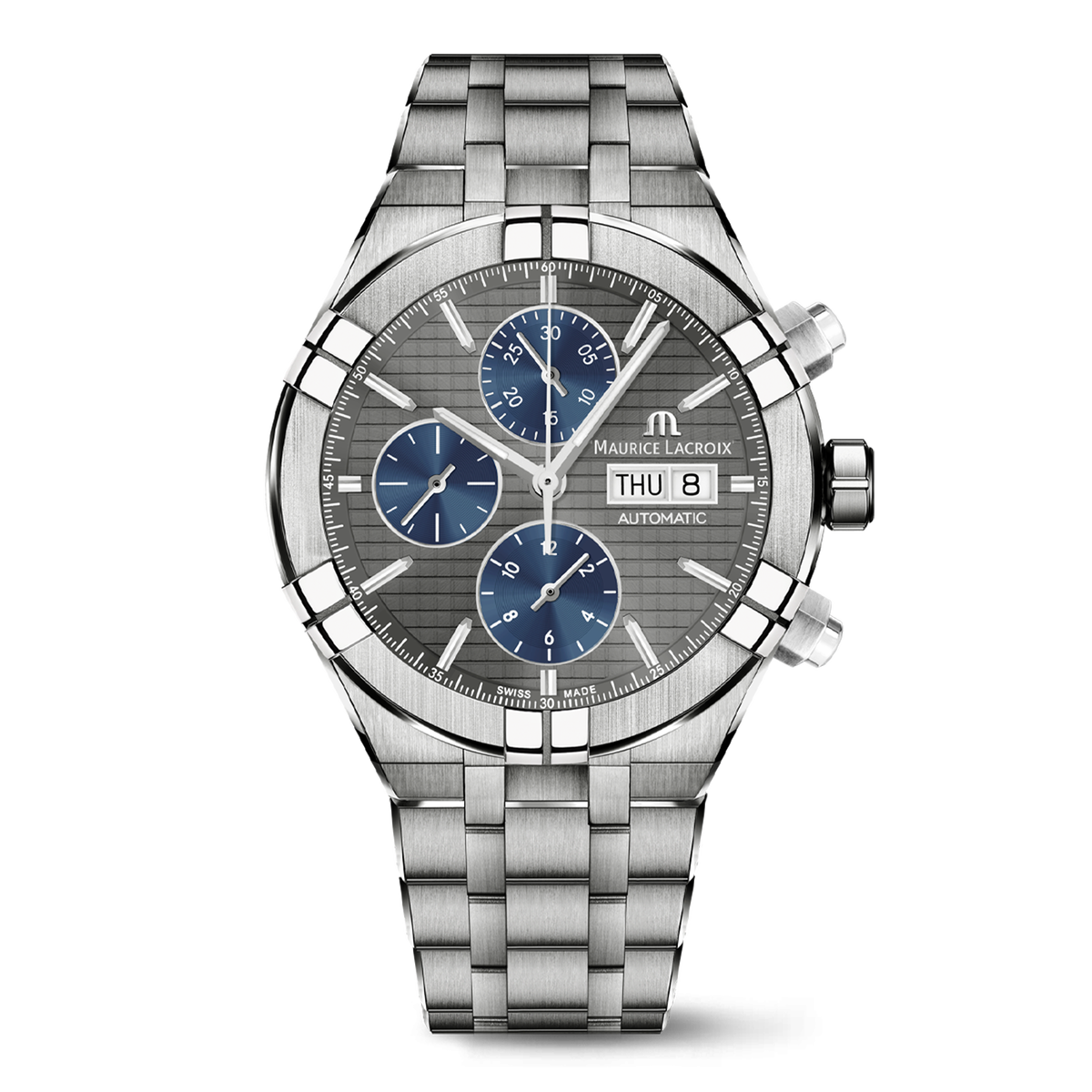 titan, gunmetal, index rhodium AIKON AUTOMATIC CHRONOGRAPH