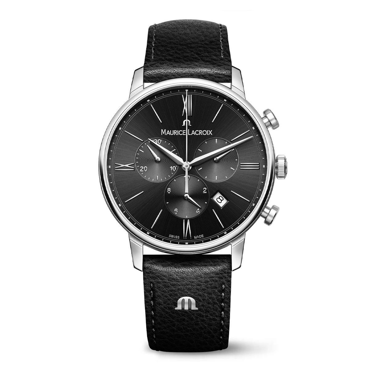 EL Chrono,Edelstahl, schwarz, rhodium ELIROS CHRONOGRAPH