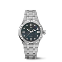 Steel, black MOP, index rhod.,8 dia AIKON AUTOMATIC DATE 35MM